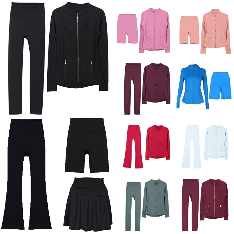 Workout Set Yoga Jacket Sets Women Cropped Jacket Workout Sport Sweatshirt Fitness Jacket Sports Quick Dry Activewear Coat Top Zip Up Sportwear Soli