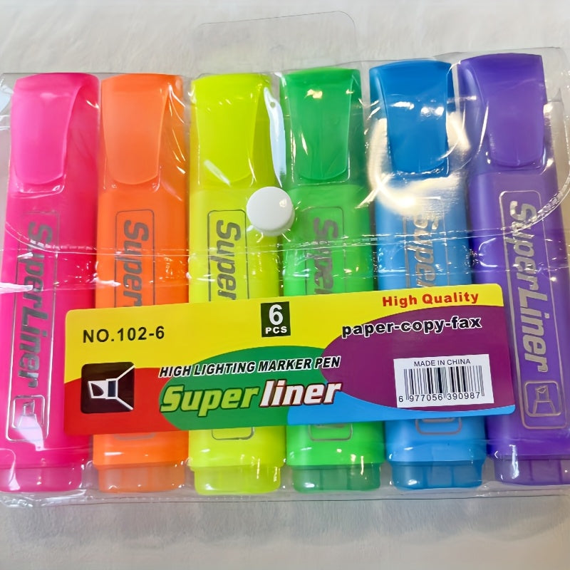 TEMU Color Highlighter Markers - Battery Free, No Smell, Office And School Use