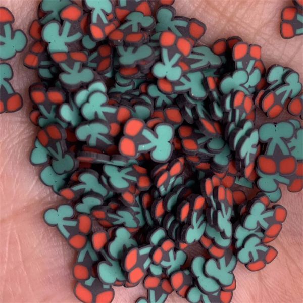 20g New Polymer Hot Clay Sprinkles Colorful Fruit Strawberry Cherry Sprinkles for Crafts DIY Making Nail Slices Slimes Material