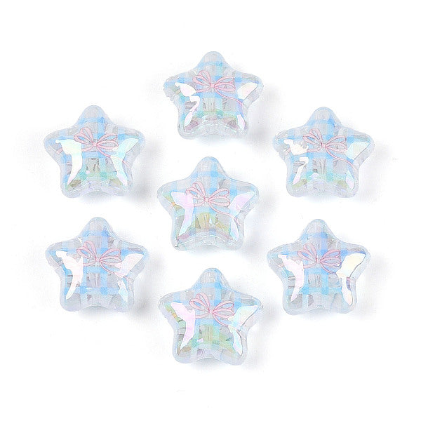 Perles acryliques transparentes imprimées par placage UV