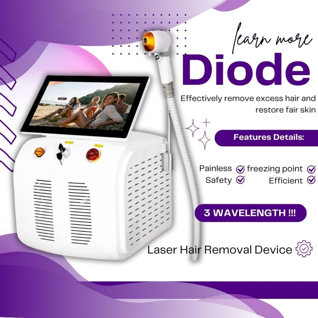 Laser Hair Removal Equipment With 808nm Diode Laser For Fast Painless Treatments Beauty Salon Equipment For Professional Use
