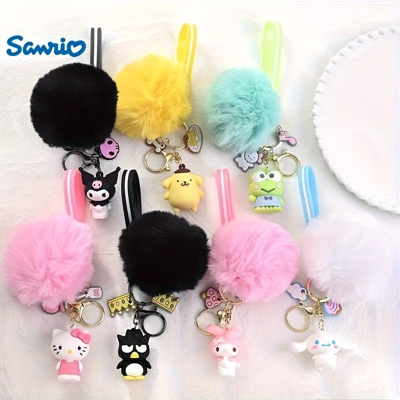 TEMU 7pcs Keychains, Soft Cartoon Cute Cherry Series Keychains, Keychains, Backpack Pendants, Pendants, Car Keychains, Small Accessories Suitable For