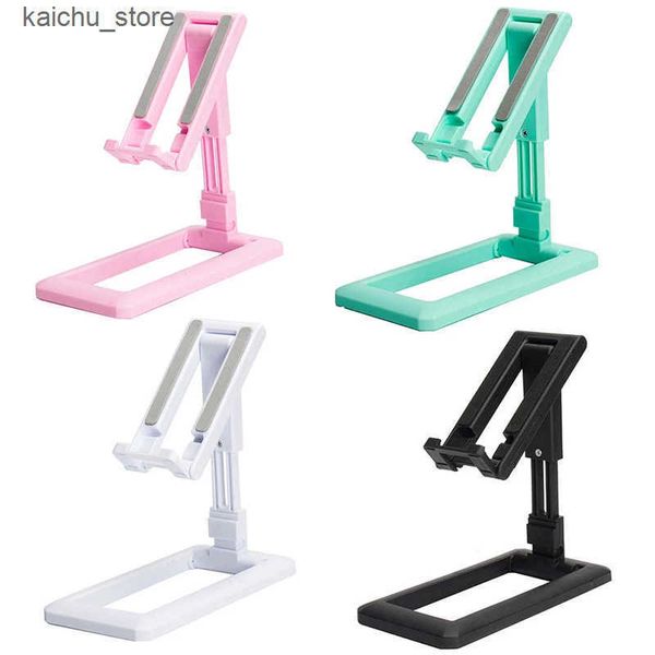 Cell Mounts Holders Phablet Phone Universal Desktop Cellphone Foldable Portable Telescopic Mobile Stand Folding Storage Multi Angle Adjustme