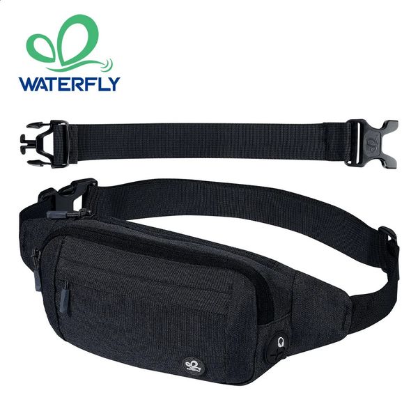 WATERFLY Fanny Pack Waist Bag Pouch Bum Belt Bag Shoulder Crossbody Chest Bag Pocket Sport For Jogging Hiking Hiker Woman Man 241228