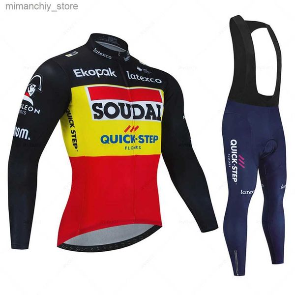 Cycling Jersey Sets The all-new Soul Quick Step professional autumn bicycle jersey set is breathable and seven MTB bicycle clothing set is R