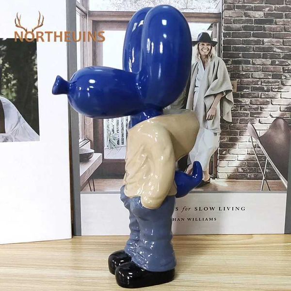 Decorative Objects Figurines NORTHUEINS 7-inch resin statue Jeff Junior Street Art Figurines Creative Animal Dolls Home Desktop Decor Access