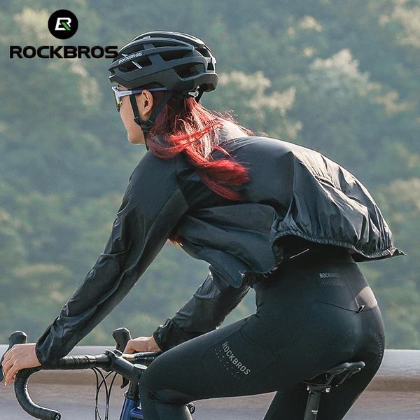 ROCKBROS Cycling Jacket Skin Clothing Ultralight Breathable Nylon Sunscreen Sportswear Sweat-absorbent Outwear Men Women Casual 241225