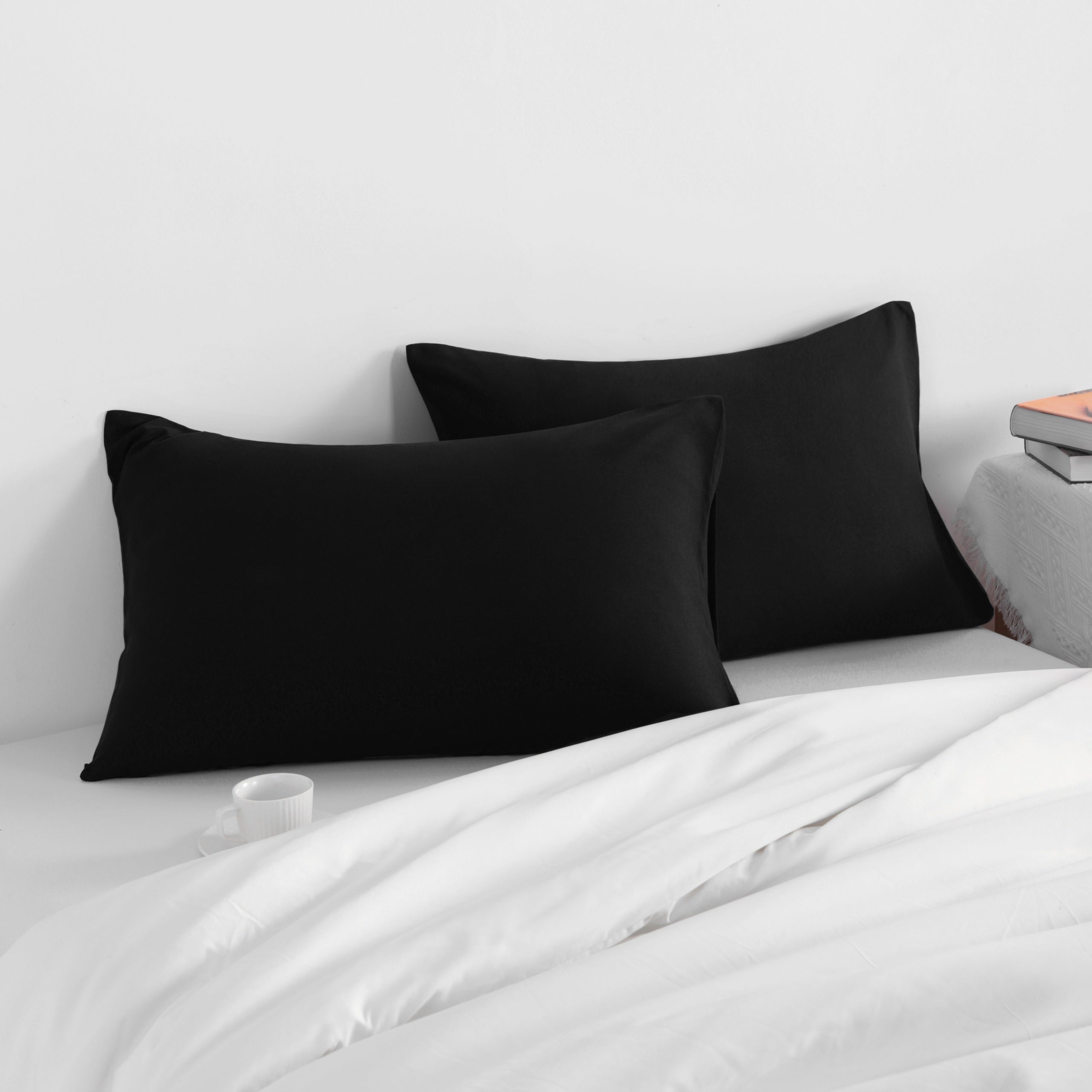 TEMU 2pcs Microfiber Pillowcases With Envelope Closure - Smooth, & Machine Washable For Bedroom , Cute Bedding