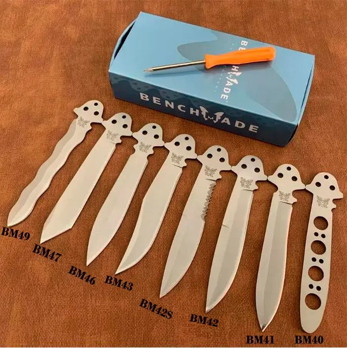 Butterfly Free-swing knifes Theone BM40 BM41 BM42 BM42s BM43 BM46 BM47 BM49 knife -balisong Knives-All-steel handle-440c blade