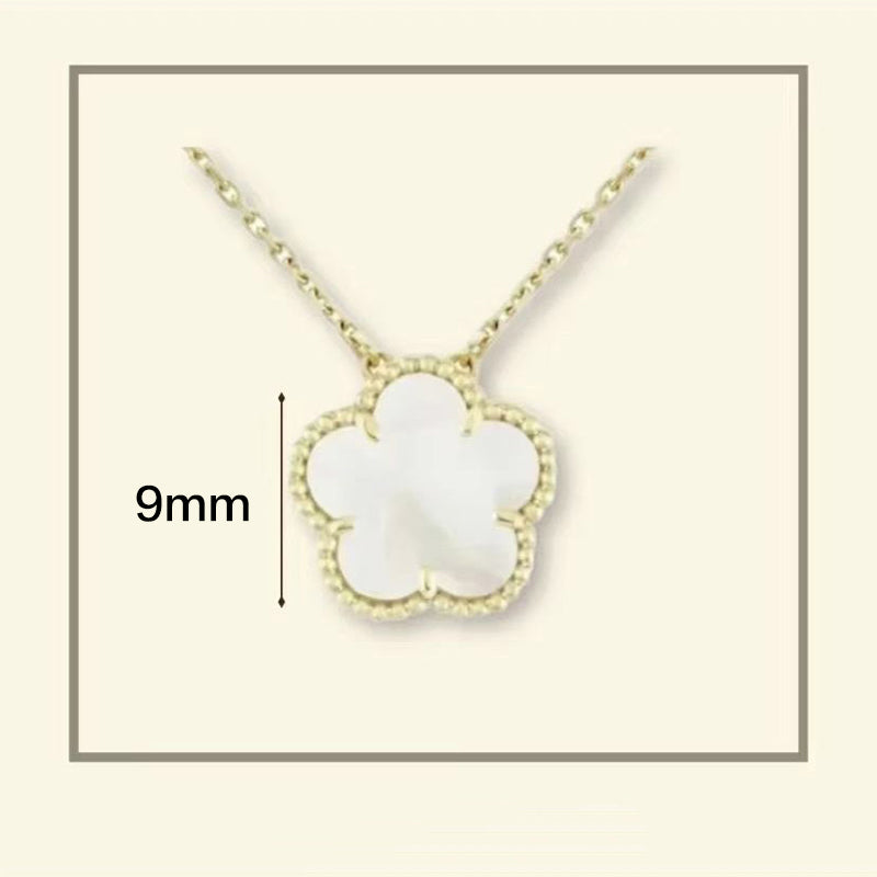 sailormoon designer necklace jewlery designer for women 9mm mini clover necklace small flower red agate mother of pearl stainless steel jewellery pe