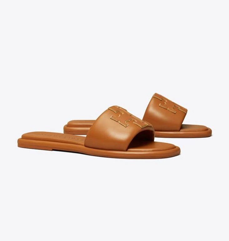 Summer Walk Daily Wear Women Double T Slide Flats Nappa Leather Flip Flops Sandals Shoes Lady Beach Slip On Woman Slipper Casual Walking Designer Sh