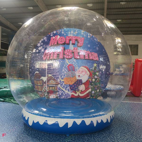 outdoor Activities 2022 New Xmas Decoration Snow BallDia Human Size Snow Globe Photo Booth Customized Backdrop Christmas Yard Clear Bubble D