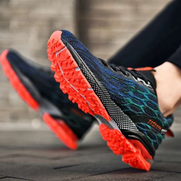 Treinar tênis de malha masculina altura aumenta a caminhada Barefoot Sport Shoes Designer masculino para os principais treinadores de marca