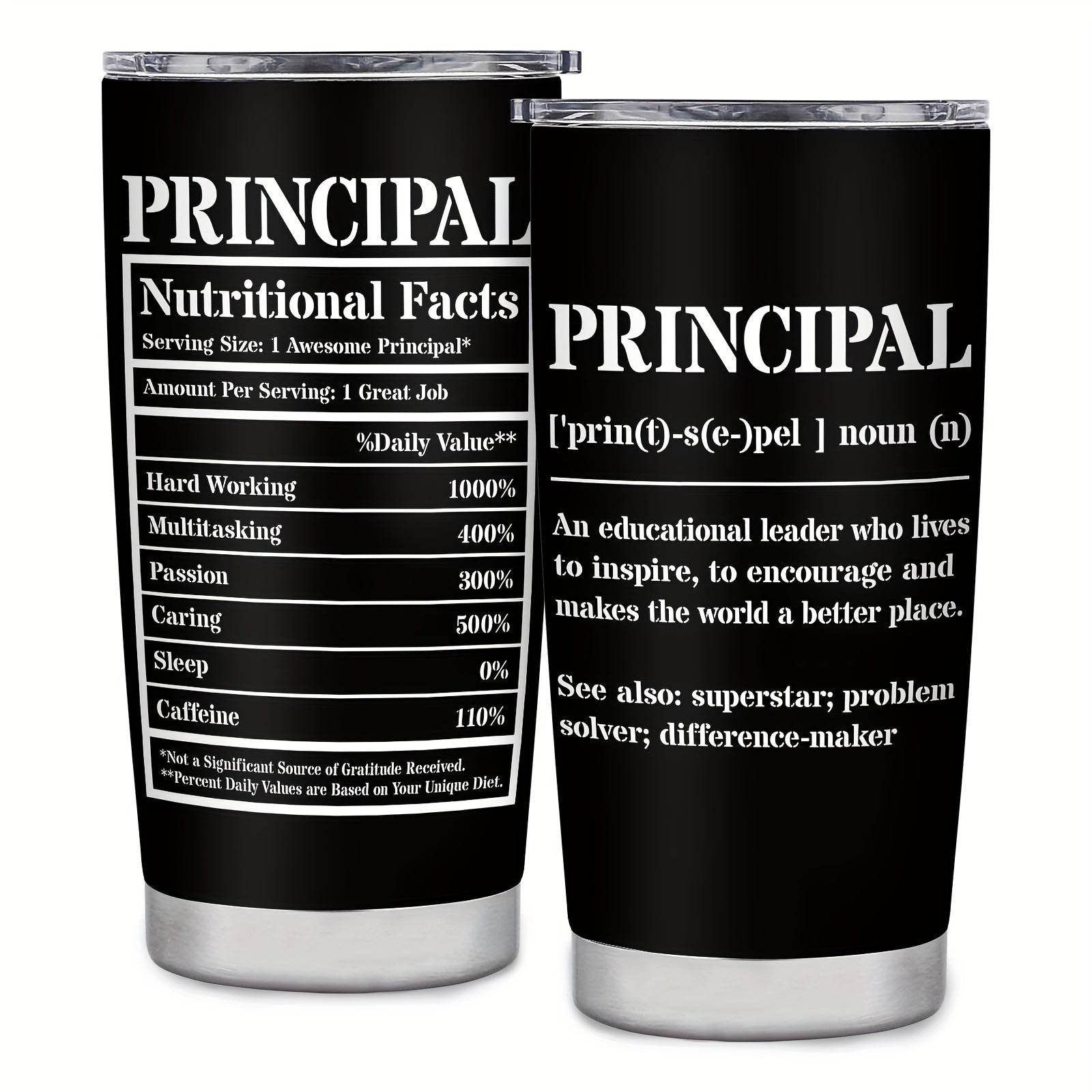 TEMU Principal Appreciation Gifts, 20oz Principal Tumbler, For Men, Best Gift For Principal Day, Teacher Appreciation Day, Birthday, Retirement