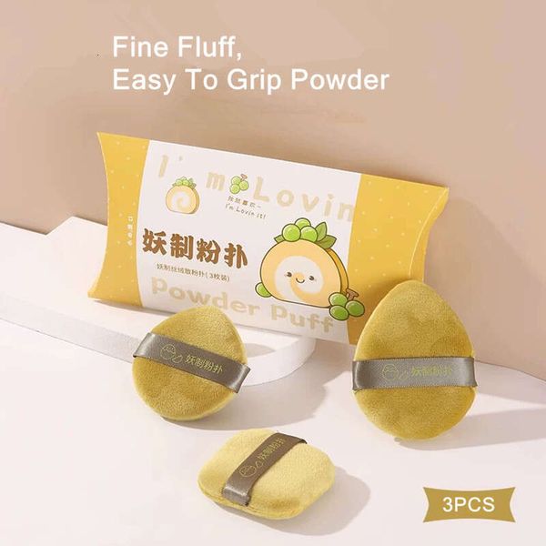 YAOZHI 3PCS Makeup Blender Puffs Fluffy Plush Veet Loose Powder Foundation Highlighter Cosmetics Applicator Sponge Wholesale