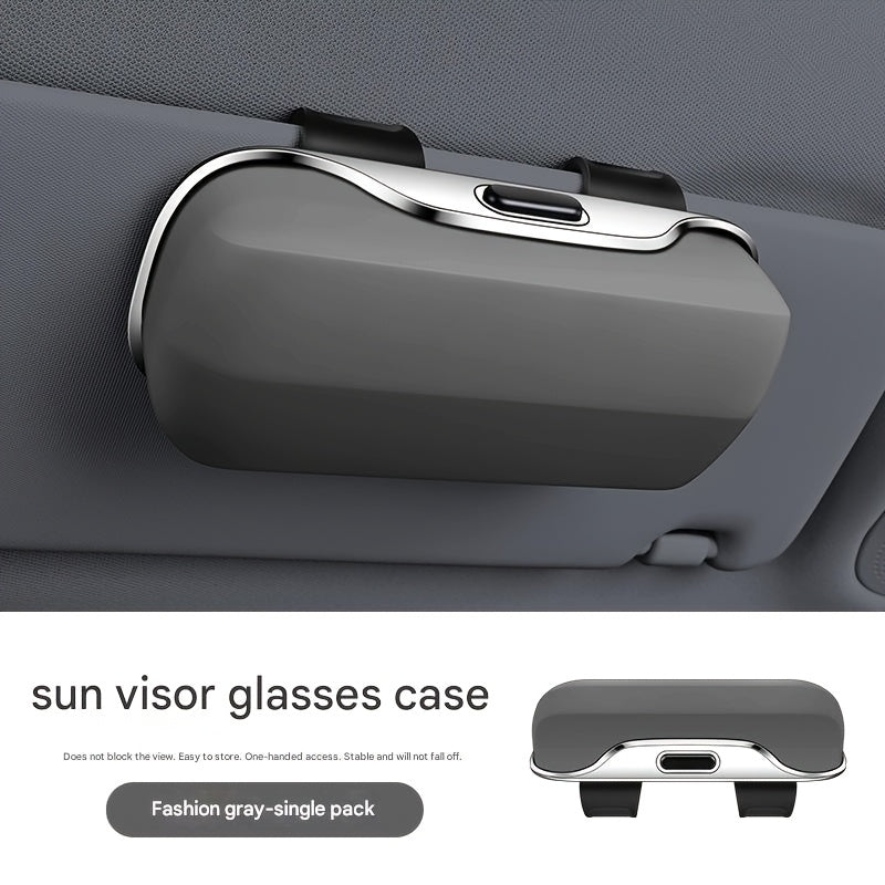 TEMU Car Sun Visor Accessories Storage Box Universal Glasses Glasses Storage Protection Box Car Bill Storage Box Car Interior Accessories