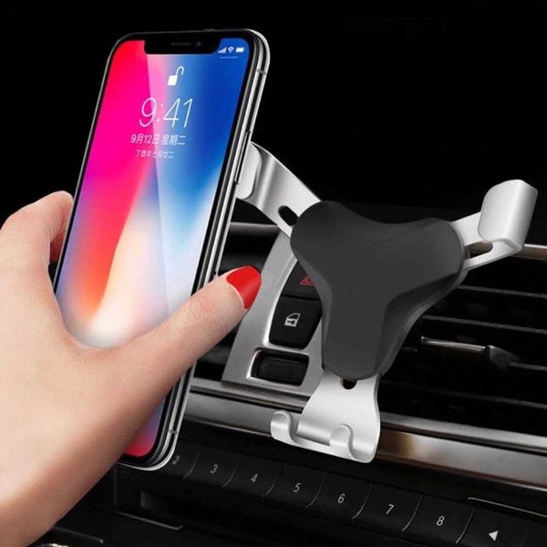 Cell Phone Mounts Holders Gravity car holder for mobile phones ventilated clip on phone holder smartphone holder G supports iPhone car non-m