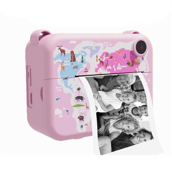 Digital Instant Camera With Print Paper Kids Child Selfie Video Camera Camcorder Camera Toy Gift For KidsM240803
