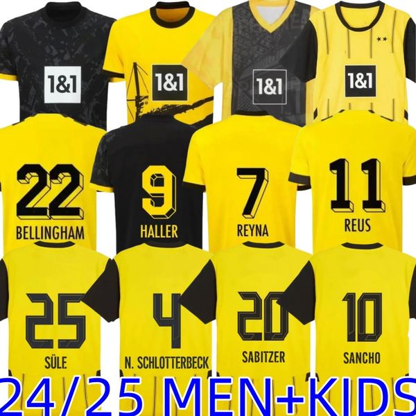 soccer jersey FANS player HALLER REUS 24 -25 dortmund football shirts 2024BELLINGHAM men kids REYNA BRANDT SCHLOTTERBECK ADEYEMI MOUKOKO All