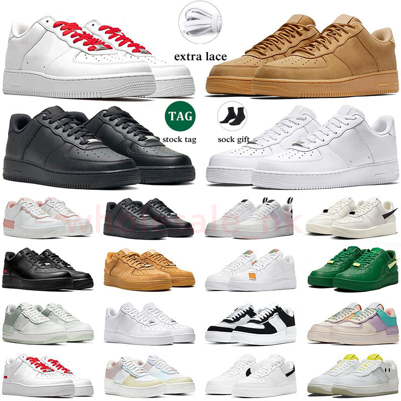 Classic 1 One for Designer 1 Casual Shoes Men Women Low 07 Triple Black White Loafers Skateboarding Plate-forme Trainers Sneakers Walking Jogging