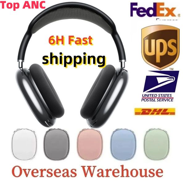 For Airpods Max Bluetooth Earbuds ANC Noise Canceling Headphone Accessories Transparent TPU Waterproof Protective Case AirPod Maxs Headphone