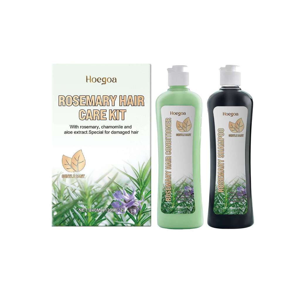 Hoegoa Rosemary Cinchona Care Nourishing Moisturizing Hair Natural Shine Smooth Shampoo and Conditioner Set