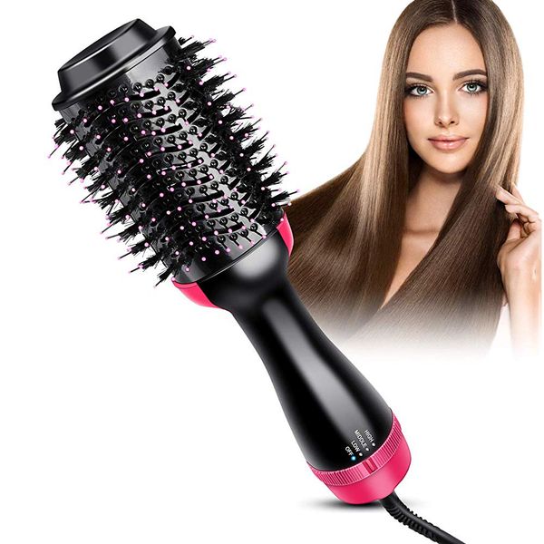 Hair Dryer Brush Electric Hot Comb Fast Heat Hair Straightener Multifunctional Curling Iron Brush Hair Styling Tools Blow Dryer