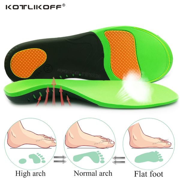 Shoe Parts Accessories KOTLIKOFF EVA Orthopedic Shoes Sole Insole For Feet X-O Type Leg Correction Arch Foot Pad Flat Support Inserts 221116