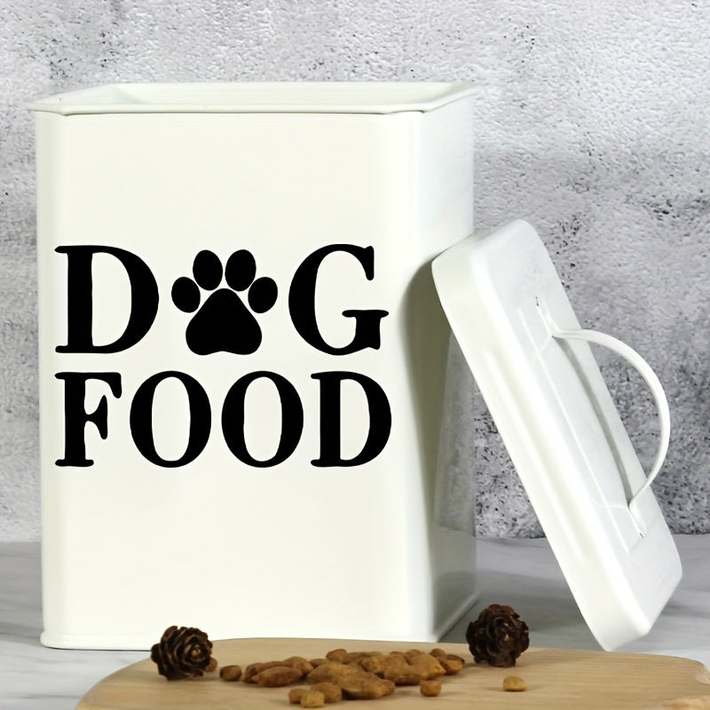 TEMU Waterproof Pvc Dog Food Storage Box Stickers, , Self- Adhesive Removable Wall Decorative Stickers For Fun Gifts Like Cars, Laptops, Water