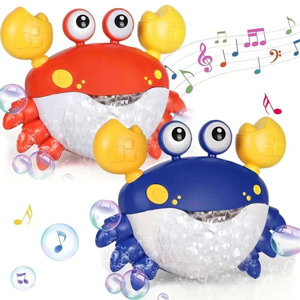 Bubble Crabs Baby Bath Toy Funny Toddler Bubble Maker Pool Swimming Bathtub Soap Machine Bathroom Toys for Children Kids Bath Y240813