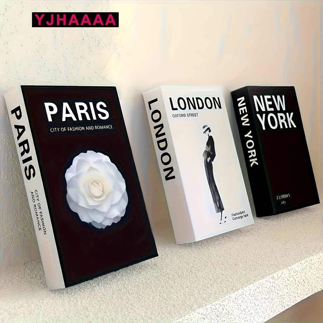 TEMU 3 Sets Of Modern Dummy Books Decoration, Interior Decoration For Living Room Bedroom And Coffee Table, For Power, Modern Decoration, Home