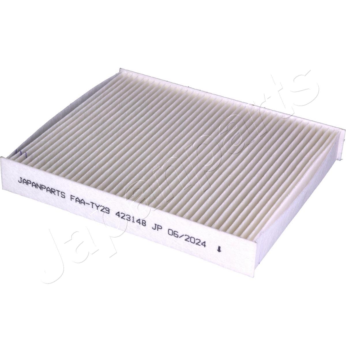 Filter, cabin air JAPANPARTS FAA-TY29