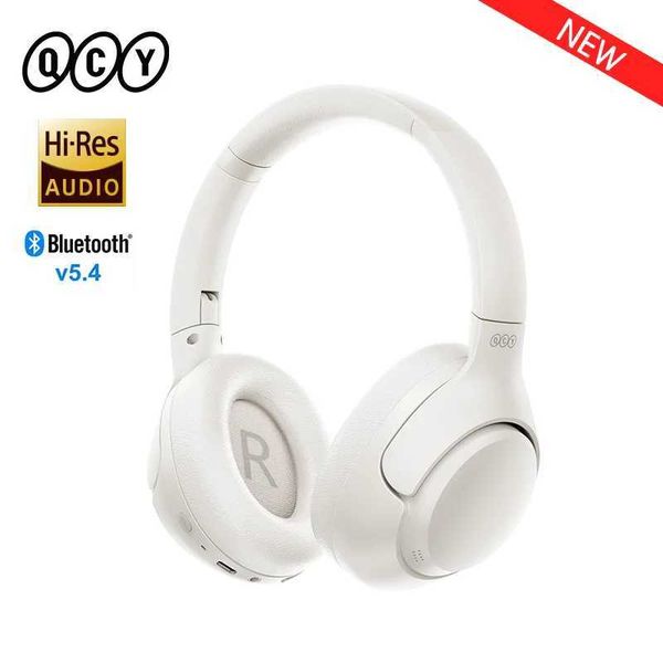 Cell Phone Earphones QCY H3 ANC 43dB active noise cancellation headphone Hi Res audio wireless headphone Bluetooth 5.4 Over the Ear Headsets