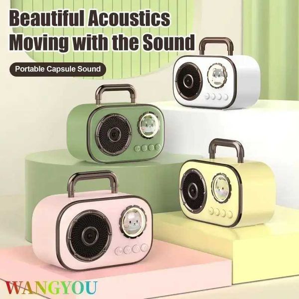 Retro Subwoofer Mini Wireless High Sound Quality Overweight Low High-End He Portable Speaker Z241029 -End