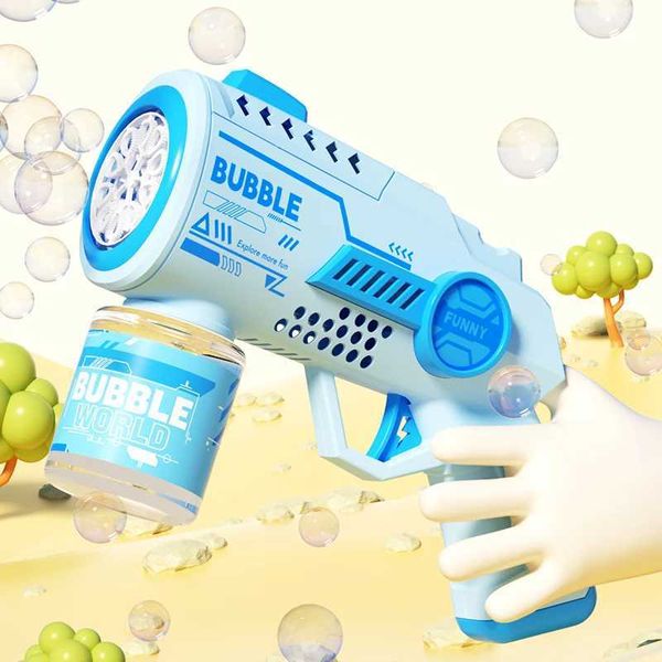 Handheld fully automatic electric bubble gun bubble machine toy summer beach bathing outdoor games childrens fantasy toysW240902