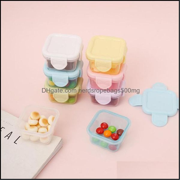 Lunch Boxes 1Pcs Lunch Boxes Kitchen Storage Box Small Plastic Containers Food Container Moisture-Proof Airtight For Home 20220826 E3 Dh3Sl