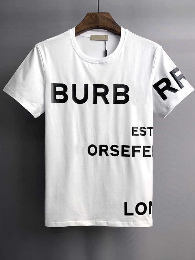 Burberys Designer Luxury High Street Sport Fashion Brand Luxury T Shirt Loose Sport Clothing For Men