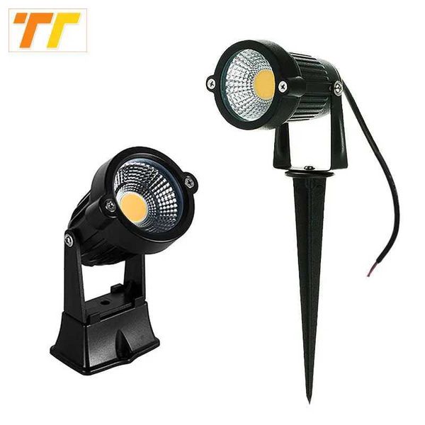 LED COB Peak Lawn Light 7W 10W 15W 5W Outdoor Garden Lighting Waterproof LED Garden Road Spotlight AC85-265V DC12-24V X241102