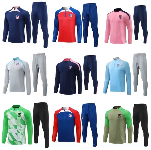 Atletico Madrid Athletic Wear - Youth and Adult Soccer Training Outfit with Hoodie