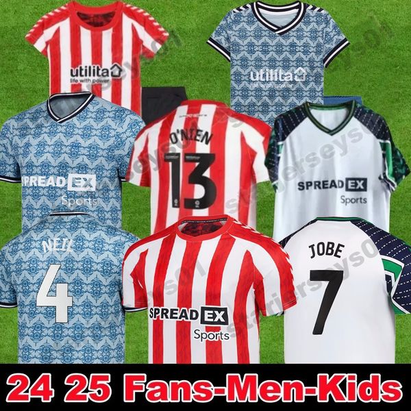 SUNDERLAND 24 25 Football Jersey S-XXL Home away Third JOBE BELLINGHAM BALLARD ROBERTS SIMMS AMAD DAKU CLARKE EMBLETON ENIEN Football Shirts