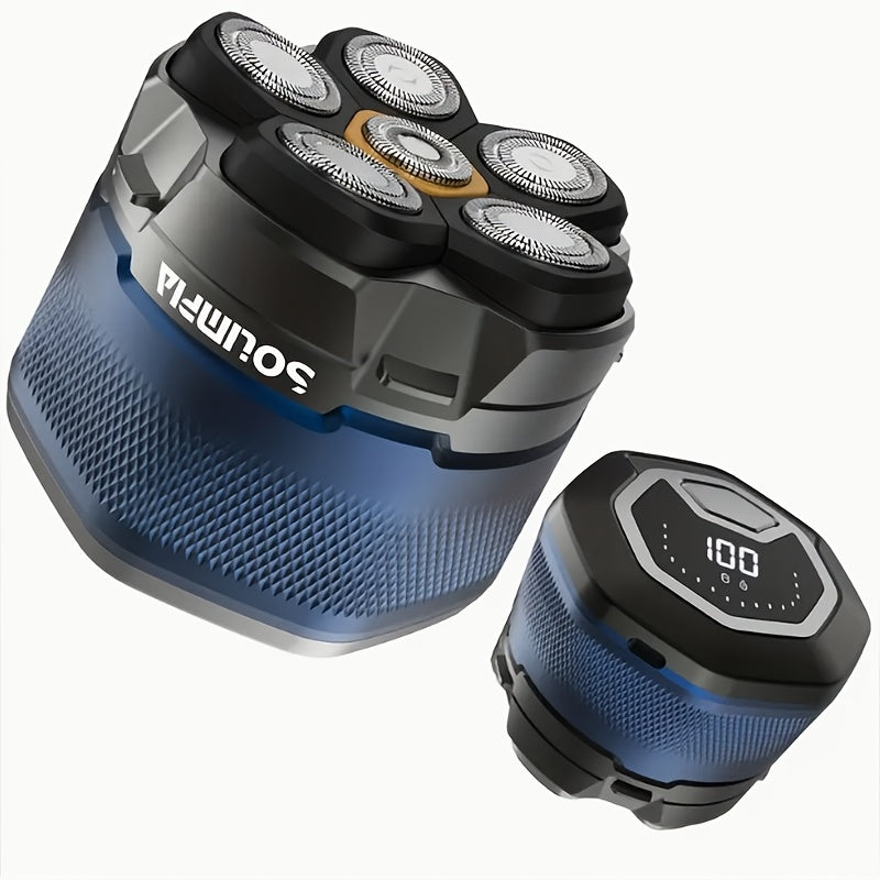 TEMU Electric Shaver, Home Men's Bald Hair Clipper, 6-in-1, Men's Electric Shaver, Suitable For Close Shaving, Multi-functional Trimming, Extremely