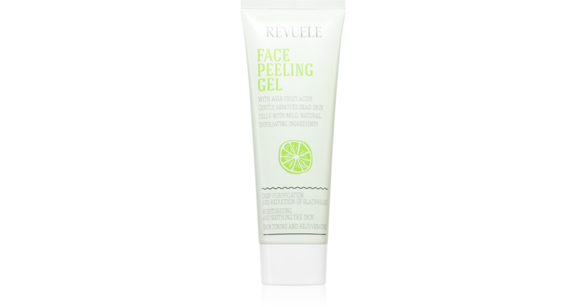 Revuele Gel peeling pentru față AHA Fruit Acids Exfoliating Face Cleanser Against Blackheads 80ml