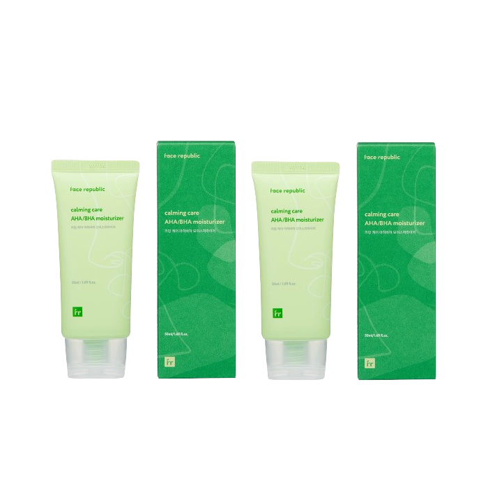 face republic Calming Care AHA-BHA Moisturizer - 50ml (2ea) Set