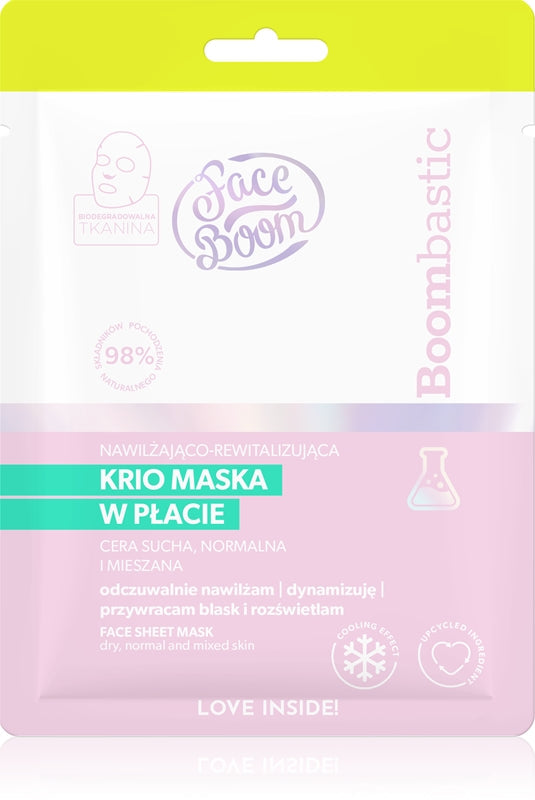 BodyBoom FaceBoom Boombastic Hydrating Sheet Face Mask for All Skin Types