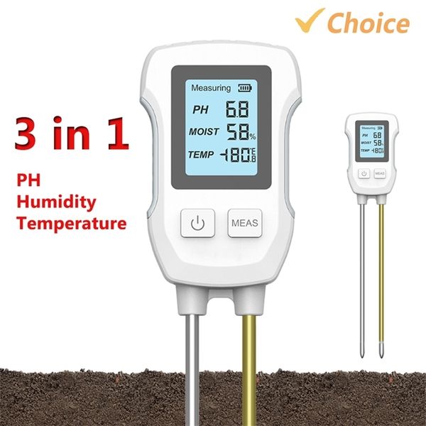 3-in-1 soil pH value environmental temperature and humidity tester indoor Potted plant measuring instrument cultivation and gardening tools