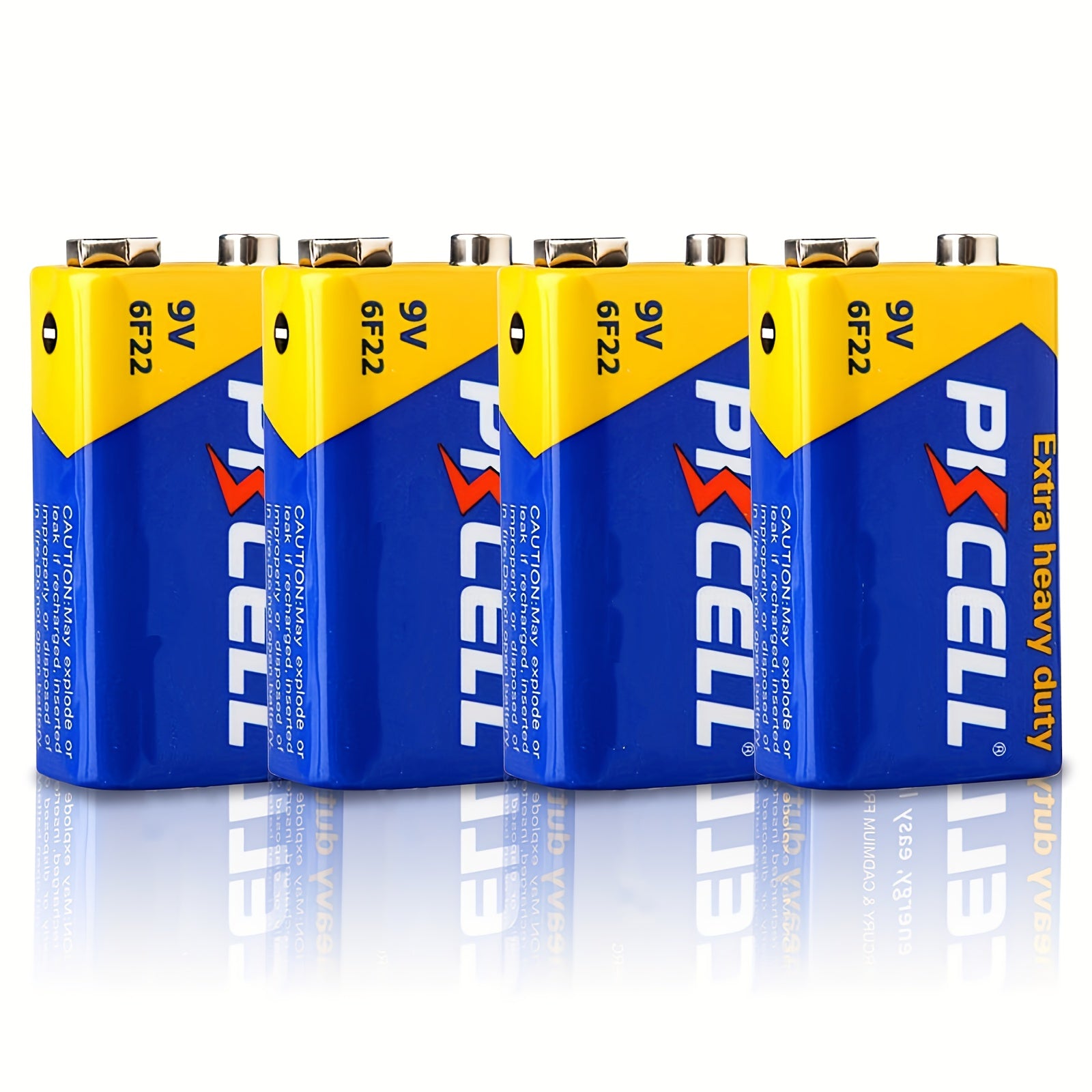 TEMU 4pcs Pkcell 9v Batteries - Ultra-long Life 9v Carbon , 3 Years , Leak-proof, High-capacity For Cameras, Flashlights, Outdoor & Electronics,