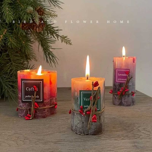 Candles Kawaii Family Wedding Scent Candles Christmas Gifts Family Decoration Party Pillar Candles Family Emergency Candles CL241223
