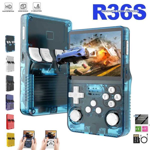 R36s Game Console Linux System 3.5 inch Retro Handheld Video Games Consoles Built-in Classic Games 128G Portable Games PlayerXJ250211