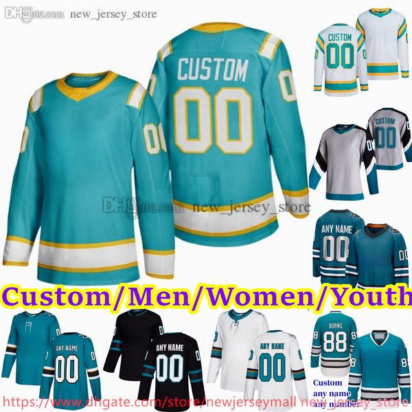 New Ice Hockey 62 Kevin Labanc Jersey Stitched 39 Logan Couture 65 Erik Karlsson 48 Tomas Hertl Bara banov Matt Benning William Eklund Ferra