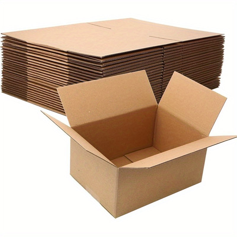 TEMU 26pcs 7"x5"x4" Small Cardboard Shipping Boxes - Durable, Sturdy, And Lightweight For Mailing, Packing, And Storage - Small Items Like Candles,